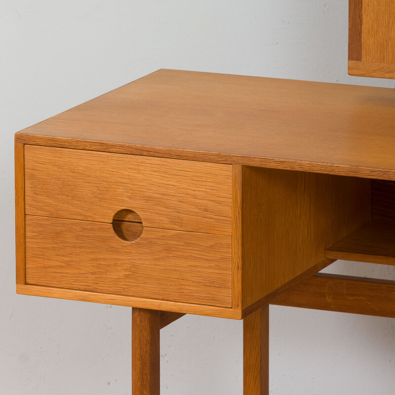 Vintage oakwood N°40 dressing table by Kai Kristiansen for Aksel Kjersgaard, 1960