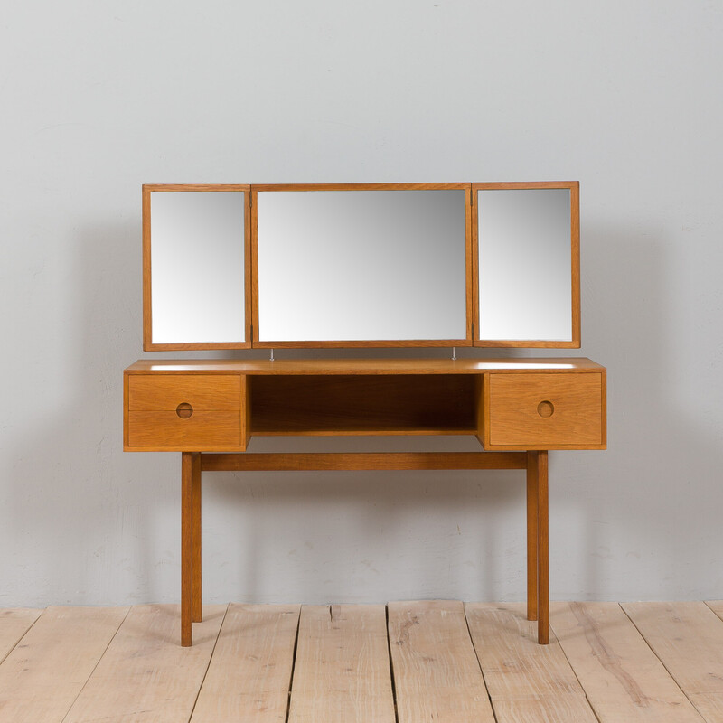 Vintage oakwood N°40 dressing table by Kai Kristiansen for Aksel Kjersgaard, 1960