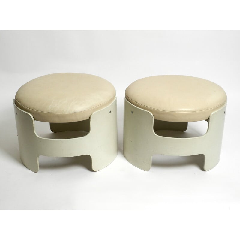 Pair of vintage stackable Space Age stools by Gerd Lange for "Die Gute Form", 1960s