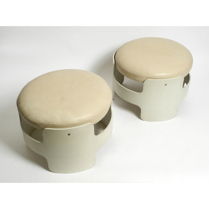 Pair of vintage stackable Space Age stools by Gerd Lange for "Die Gute Form", 1960s