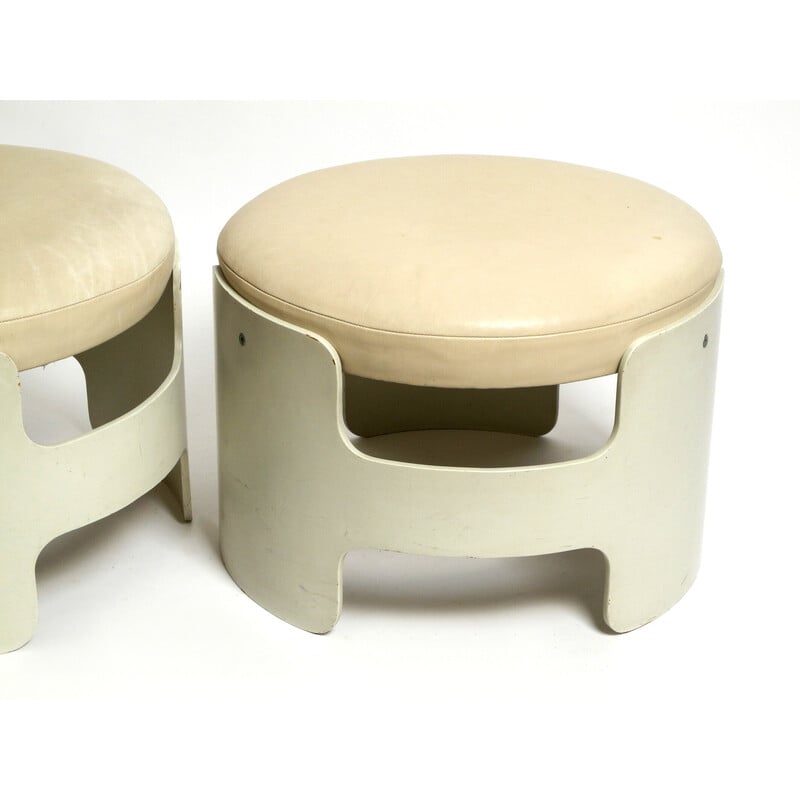 Pair of vintage stackable Space Age stools by Gerd Lange for "Die Gute Form", 1960s