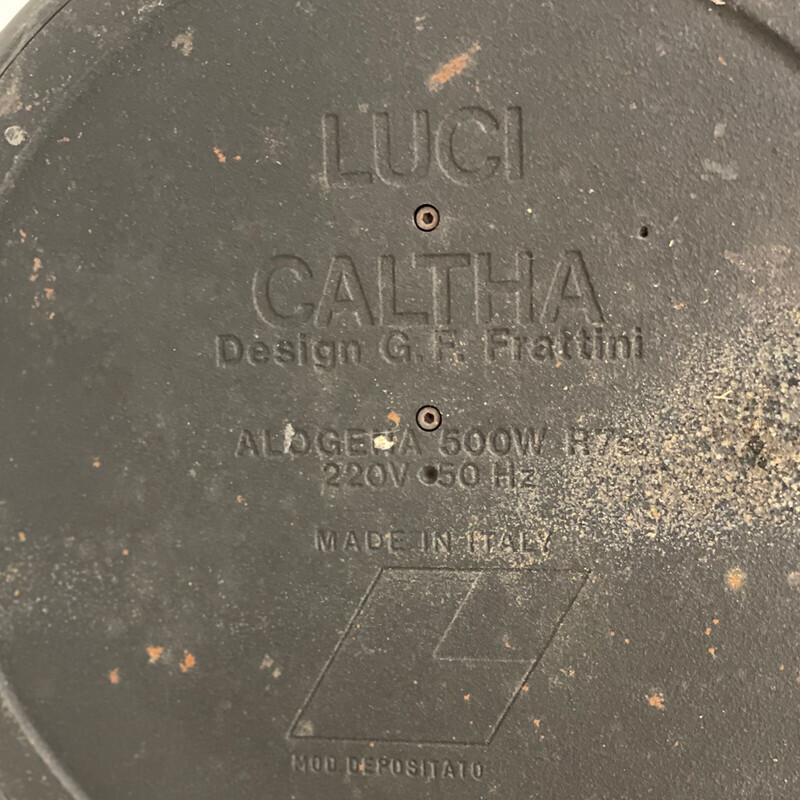 Lámpara de pie vintage "Caltha" de G.F. Frattini para Luci Italia, 1982