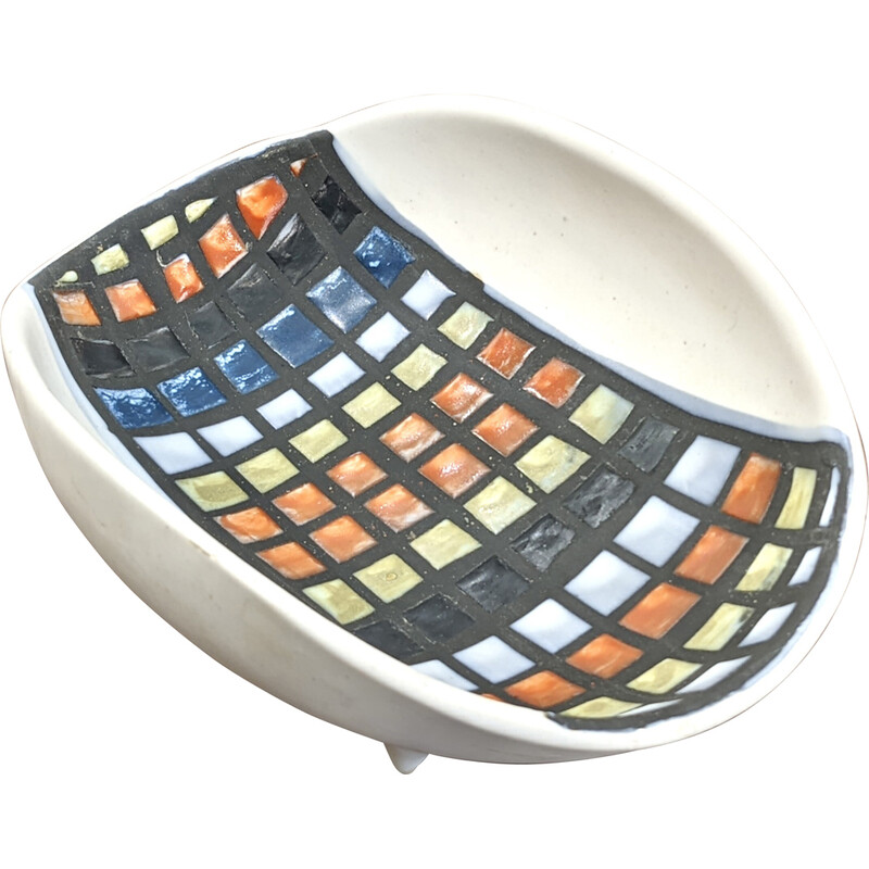 Vintage decorative bowl by Roger Capron, 1950