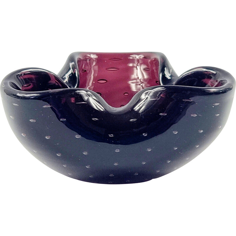 Vintage Murano glass ashtray by Barovier and Toso, Italy 1960