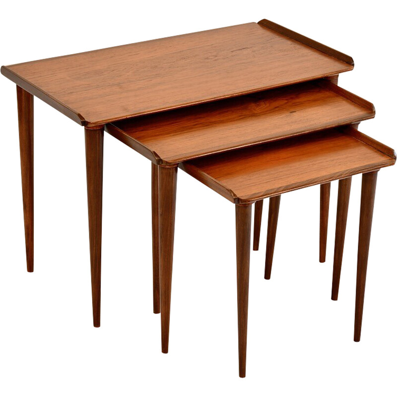 Vintage teak nesting tables