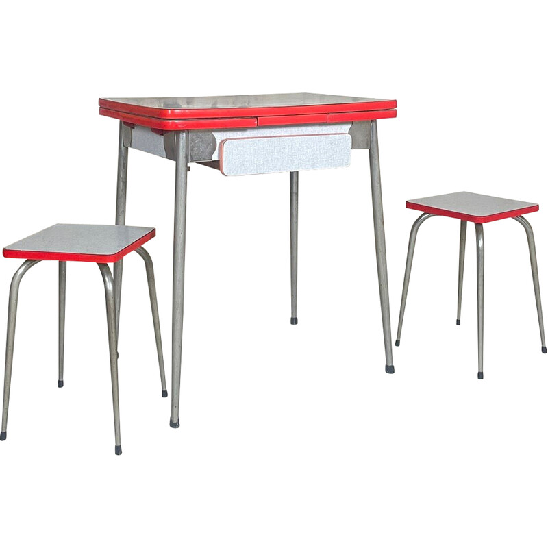 Set da pranzo vintage in formica di Mdj, 1960