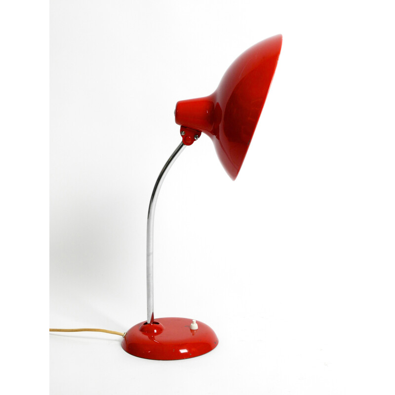Lampe de table vintage modèle 6786 en métal rouge par Kaiser Idell, 1960