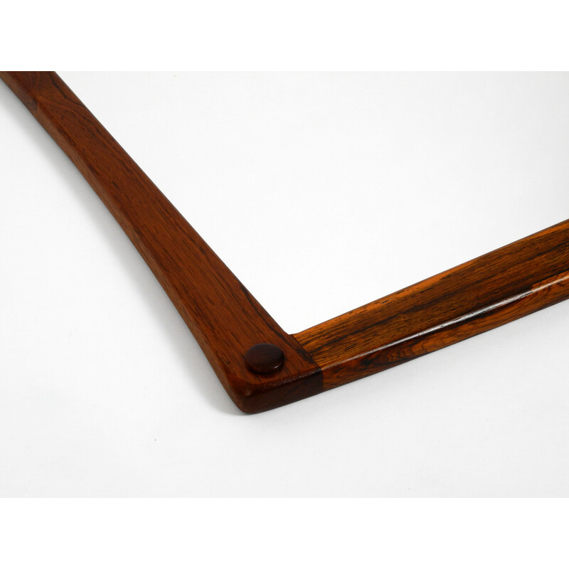 Vintage teak wall mirror by Aksel Kjersgaard, Denmark 1960