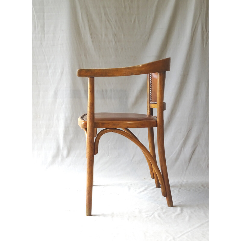 Vintage bentwood armchair by Fischel, 1930