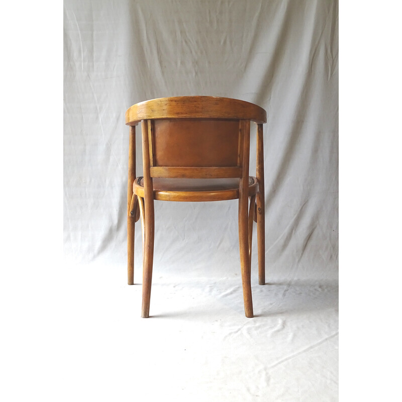 Vintage-Sessel aus Bugholz von Fischel, 1930