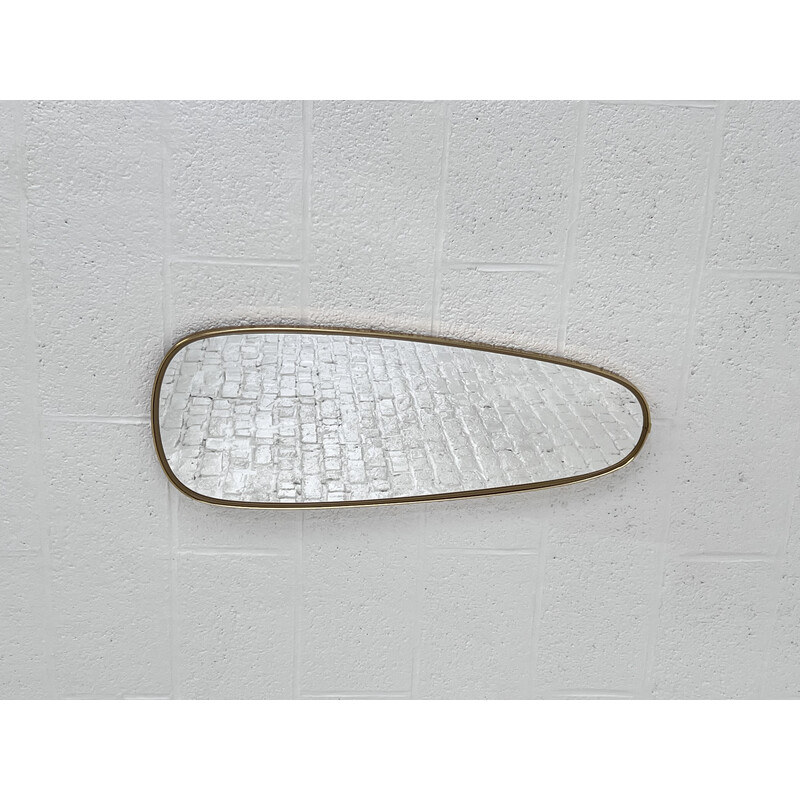 Vintage free-form mirror, 1950-1960