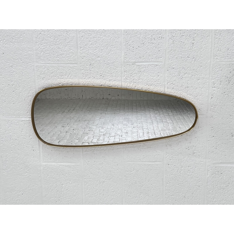 Vintage free-form mirror, 1950-1960