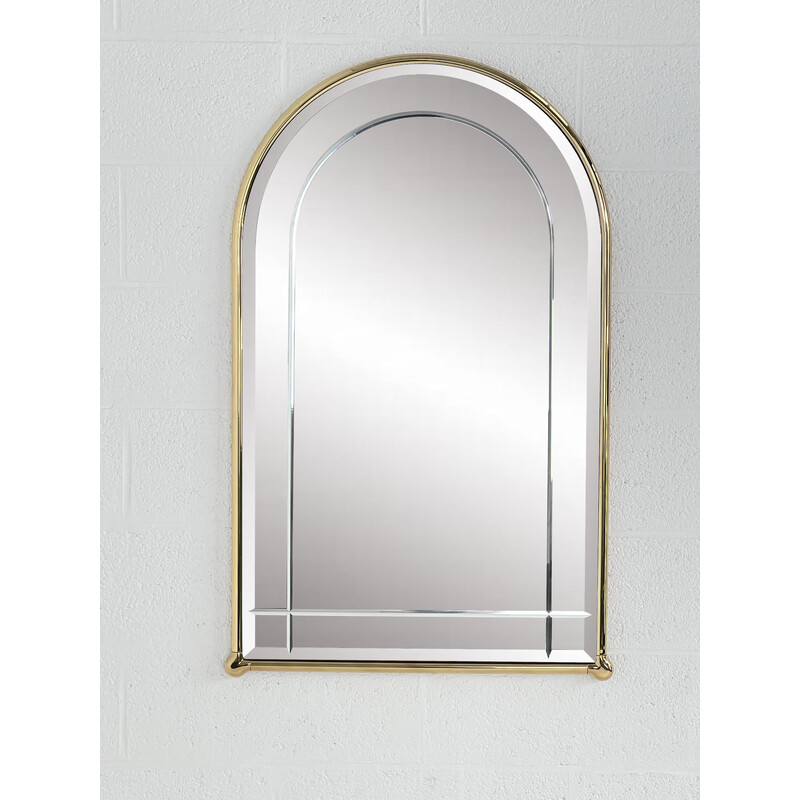 Vintage arch-shaped bevelled mirror