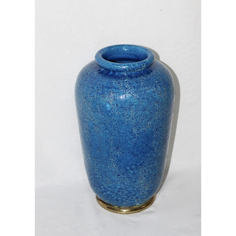 Blue Vase, Bitossi - Aldo Londi - 1960s