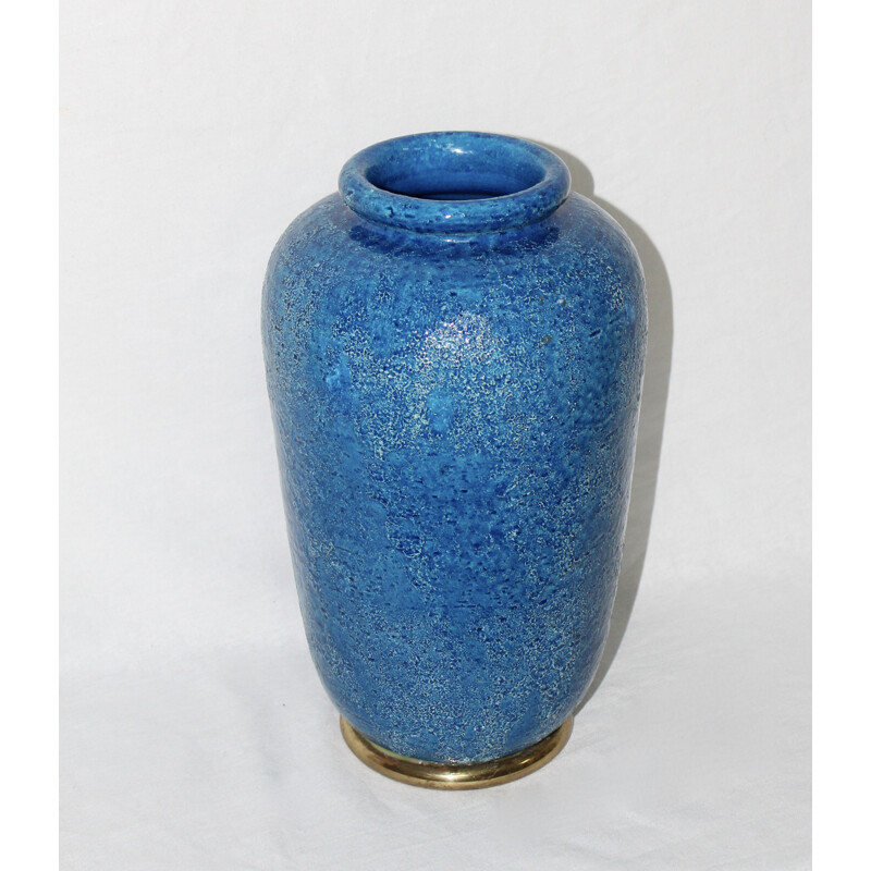 Blue Vase, Bitossi - Aldo Londi - 1960s