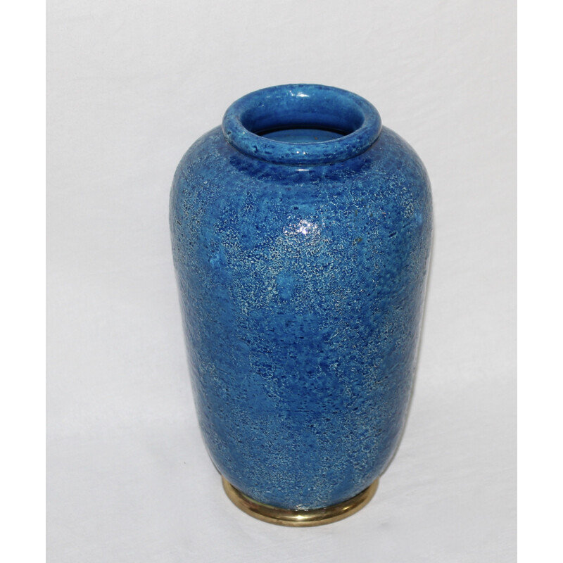 Blue Vase, Bitossi - Aldo Londi - 1960s