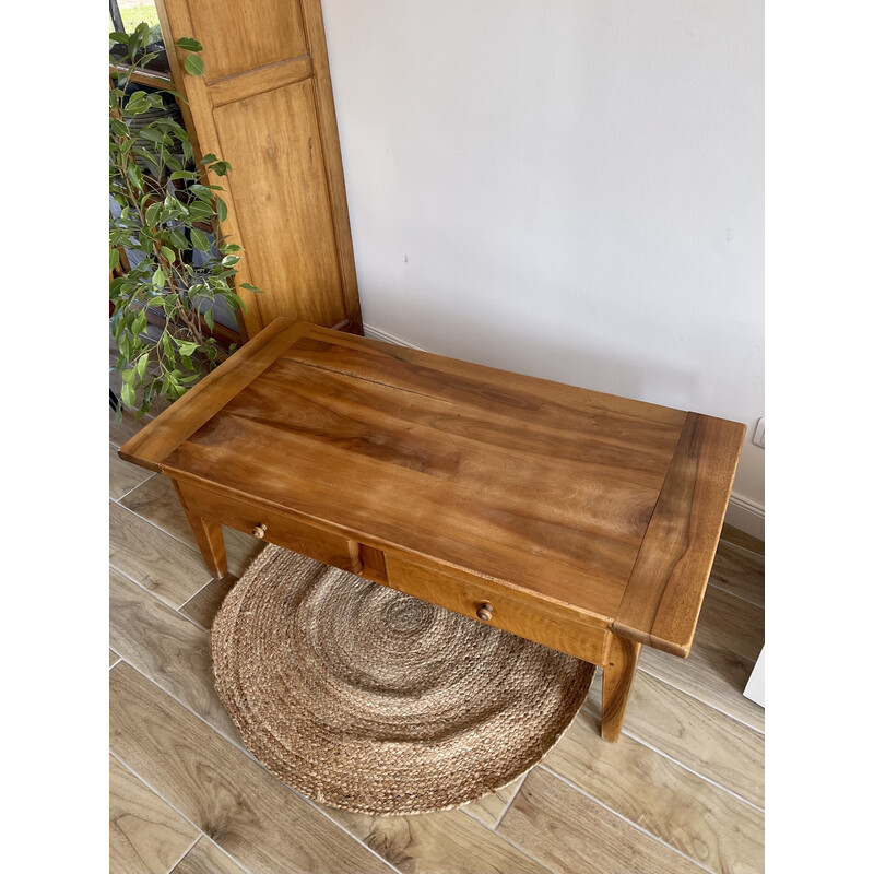 Mesa de centro vintage em madeira maciça