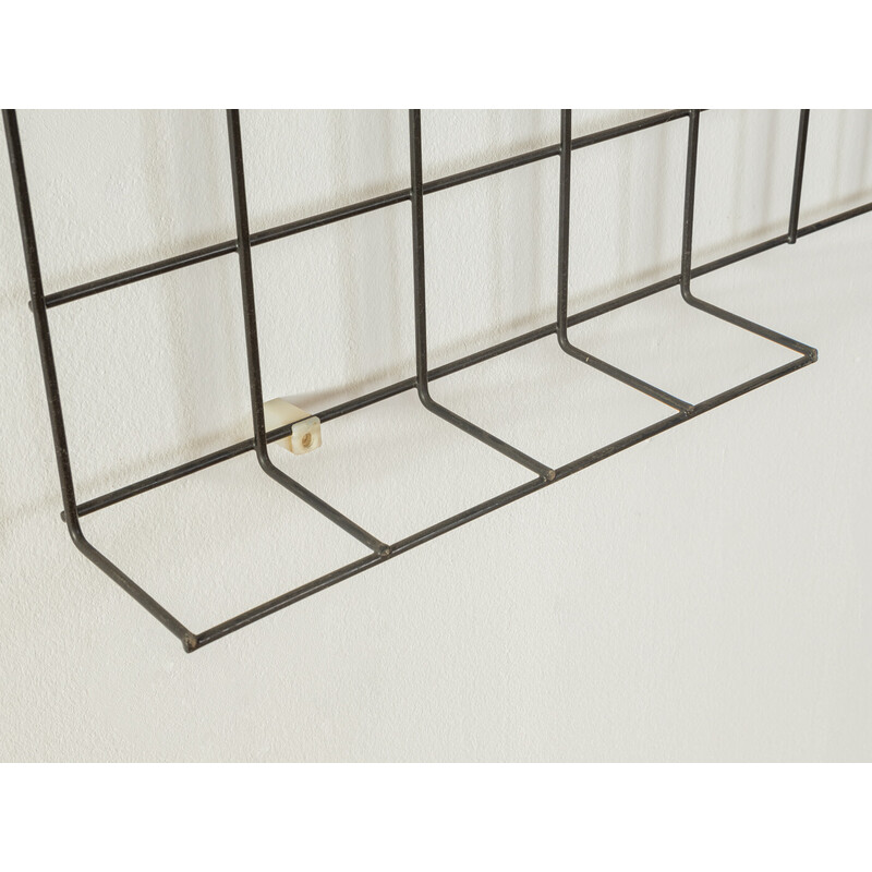 Vintage metal wall coat rack by Karl Fichtel, Germany 1960