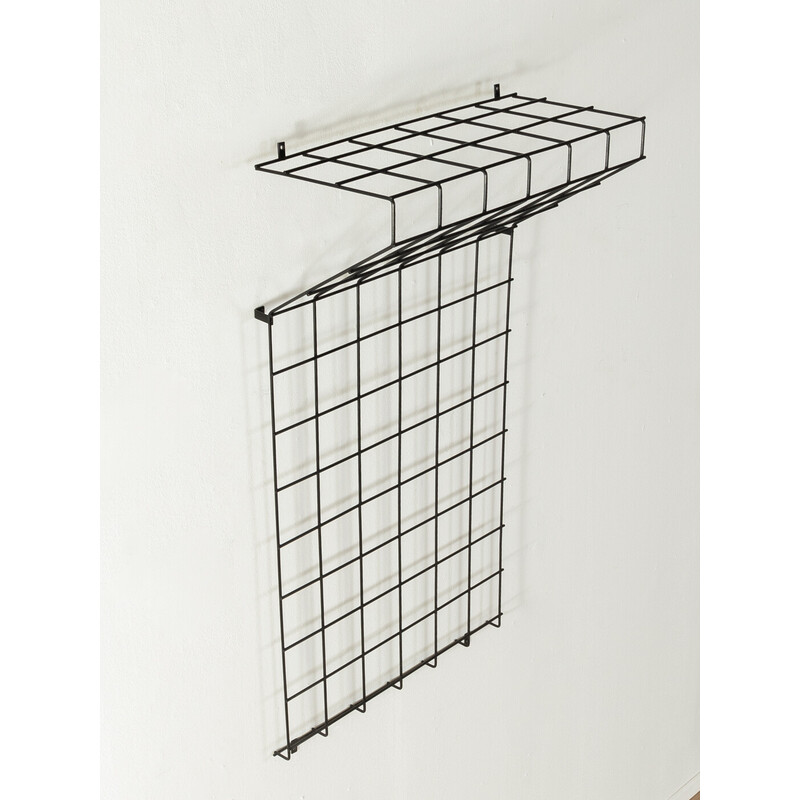 Vintage metal and plastic wall coat rack, Germany 1960