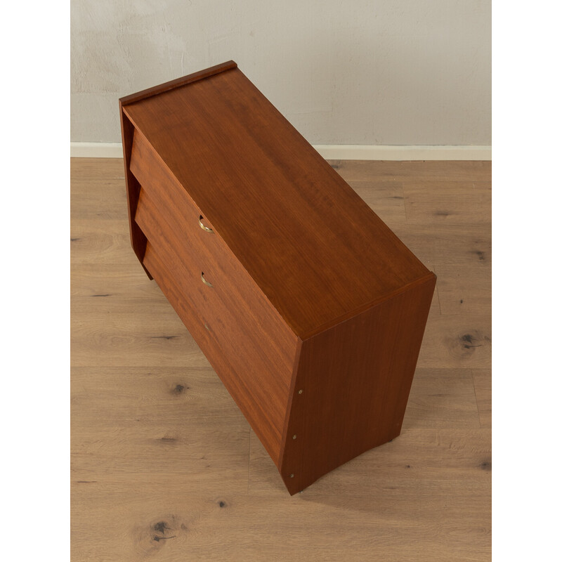 Vintage shoe cabinet in macoré veneer, Germany 1950