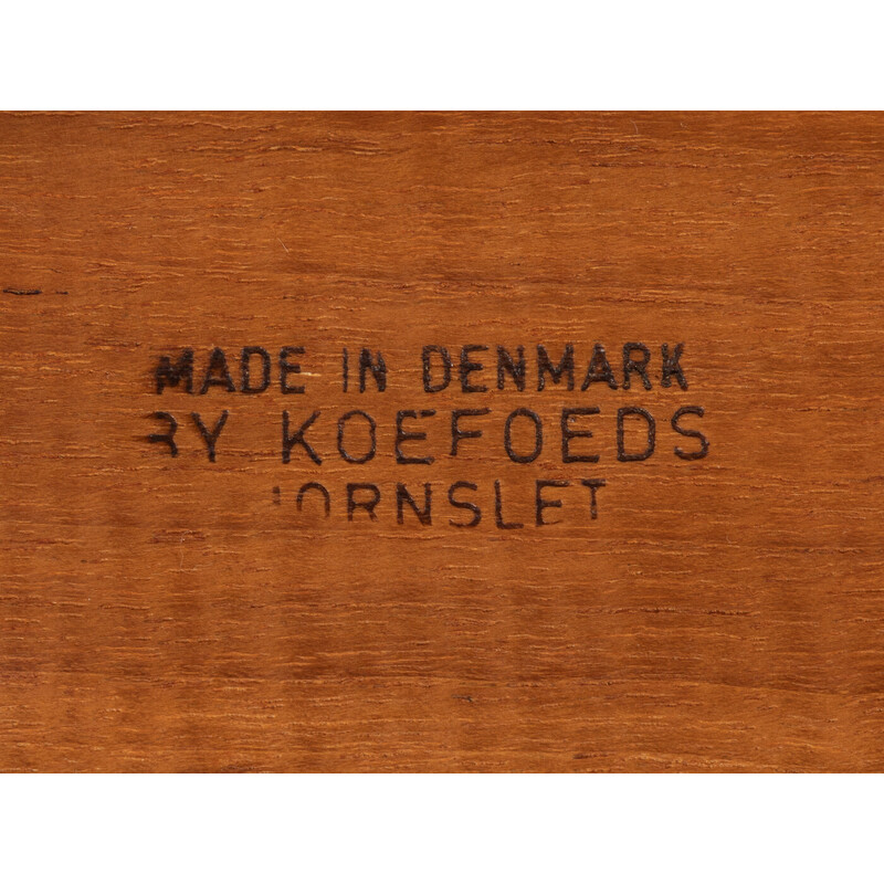 Conjunto de 6 cadeiras de teca vintage de Niels Koefoed para Koefoed's Hornslet, Dinamarca 1960