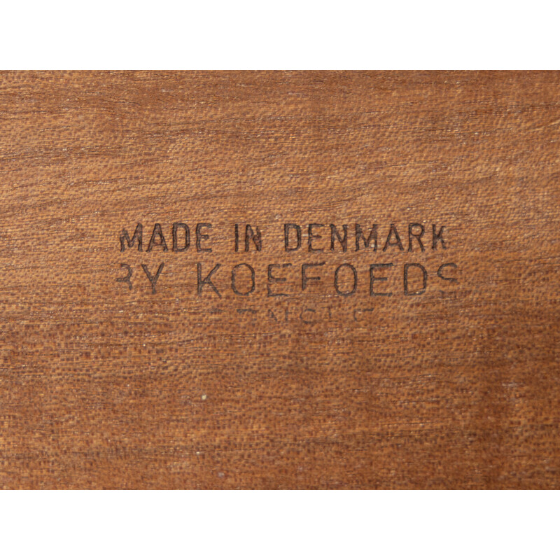 Conjunto de 6 cadeiras de teca vintage de Niels Koefoed para Koefoed's Hornslet, Dinamarca 1960
