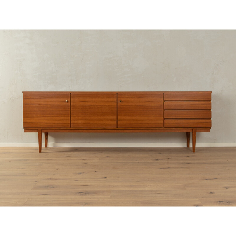 Credenza vintage in impiallacciatura di teak, Germania 1960