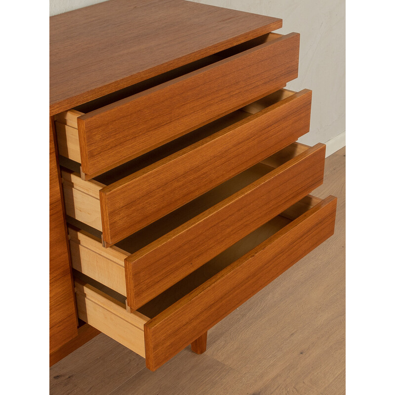 Vintage teak veneer sideboard, Germany 1960