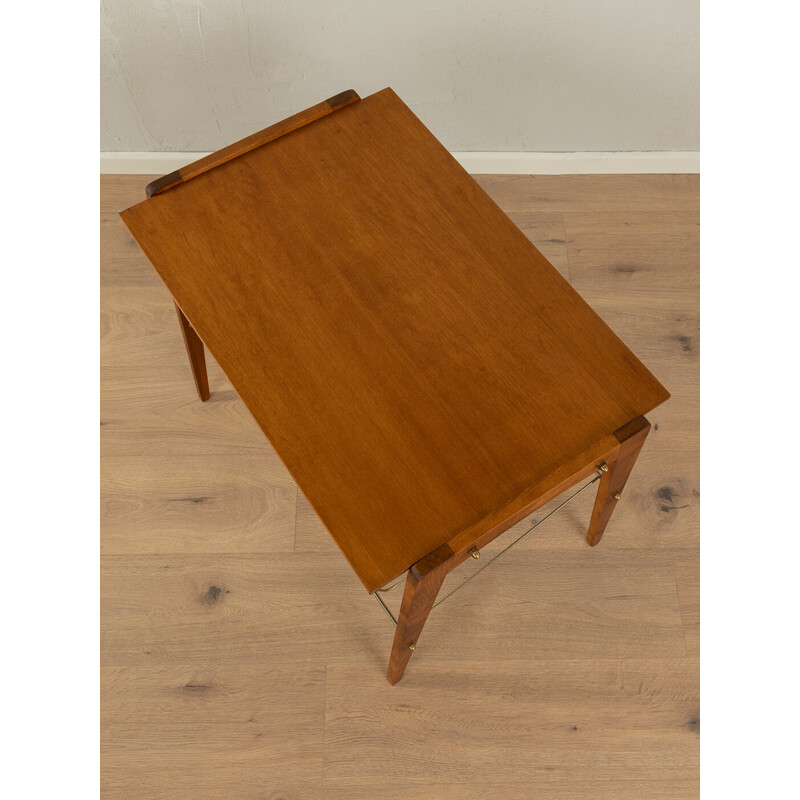 Vintage solid wood side table, Germany 1950