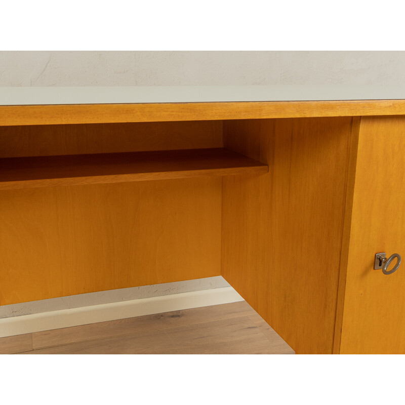 Vintage freestanding desk in ashwood veneer, Germany 1960