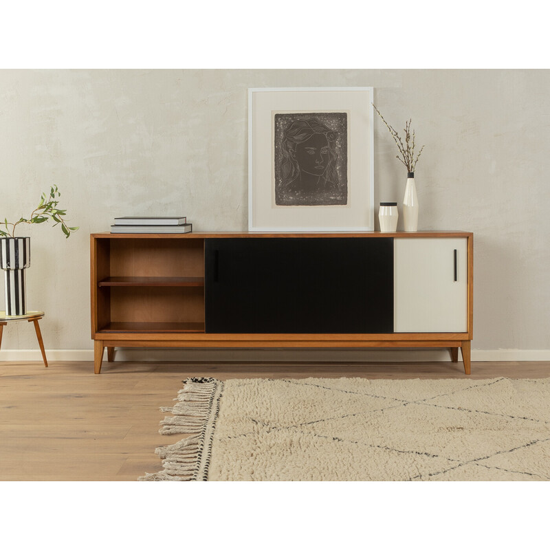 Vintage walnut veneer sideboard by Georg Satink for Wk Möbel, Germany 1950