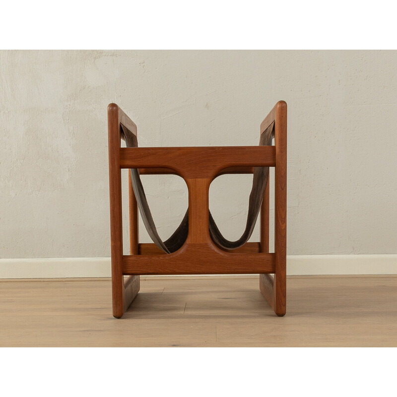 Vintage teak magazine rack by Aksel Kjersgaard for Salin Møbler, Denmark 1960