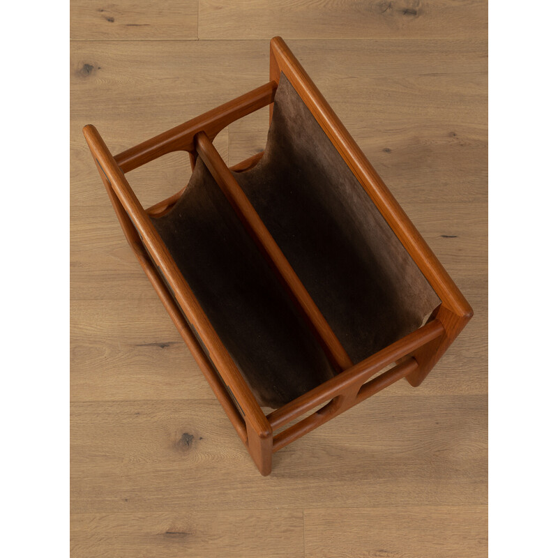 Vintage teak magazine rack by Aksel Kjersgaard for Salin Møbler, Denmark 1960