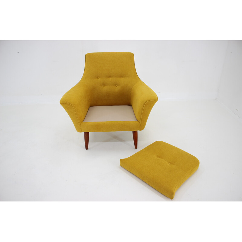 Vintage upholstered armchair, 1960
