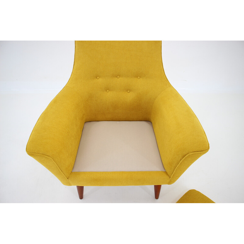 Vintage gestoffeerde fauteuil, 1960