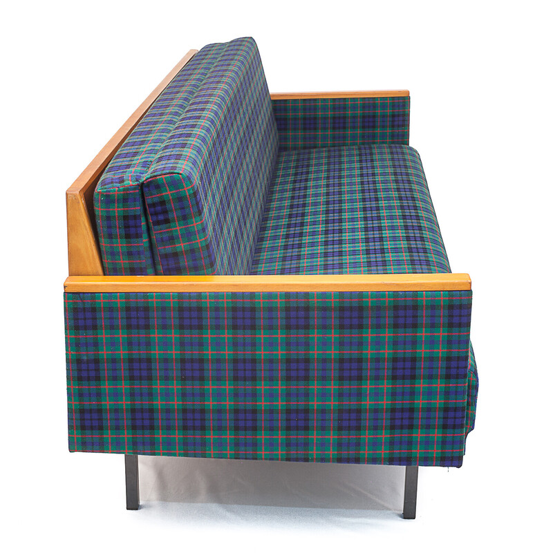 Paar 4-Sitzer Vintage-Sofas in Tartan-Stoff, 1960