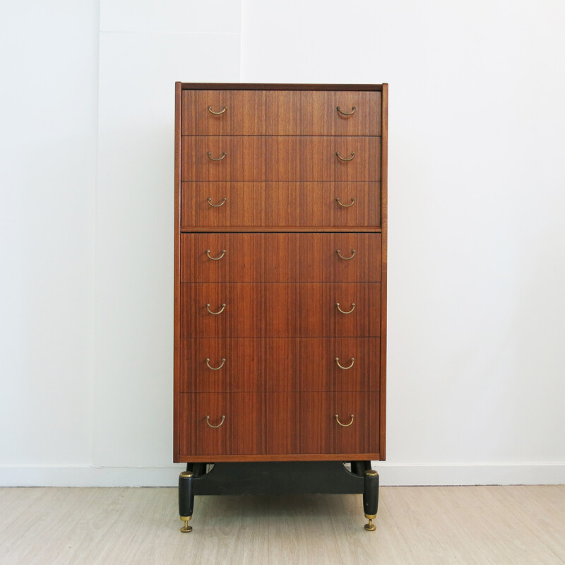 British chest of drawers from G-Plan in tola wood - 1950s