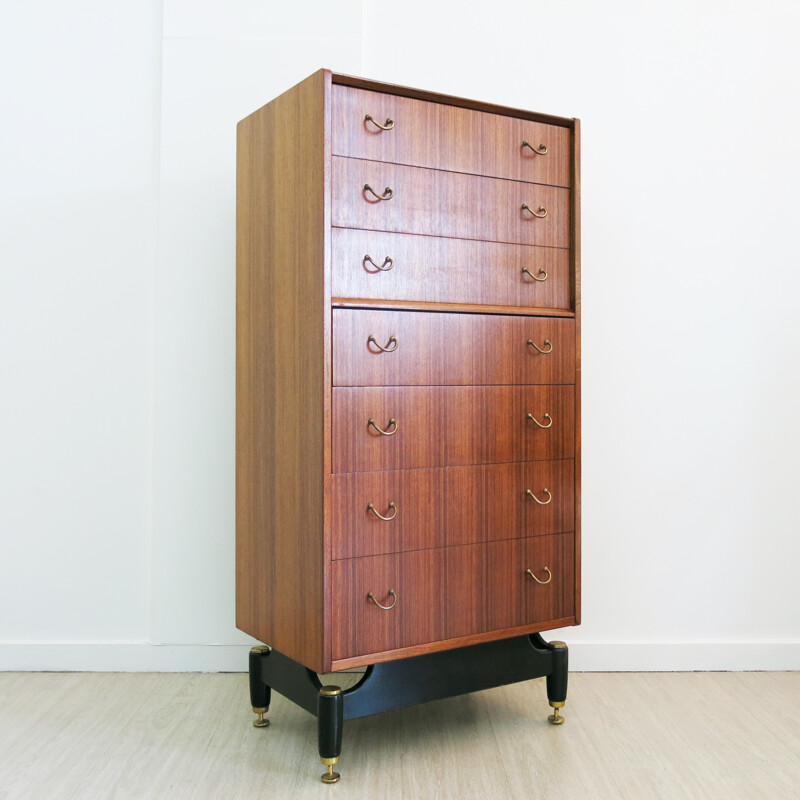 British chest of drawers from G-Plan in tola wood - 1950s