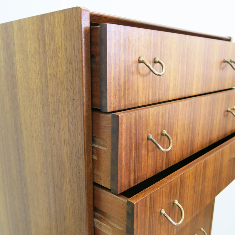 British chest of drawers from G-Plan in tola wood - 1950s