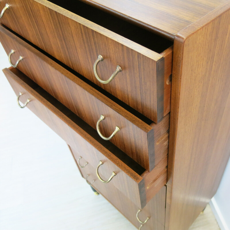 British chest of drawers from G-Plan in tola wood - 1950s