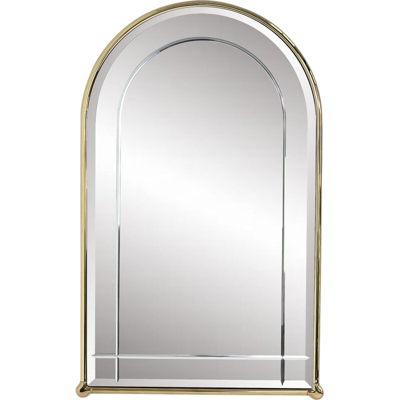 Vintage arch-shaped bevelled mirror