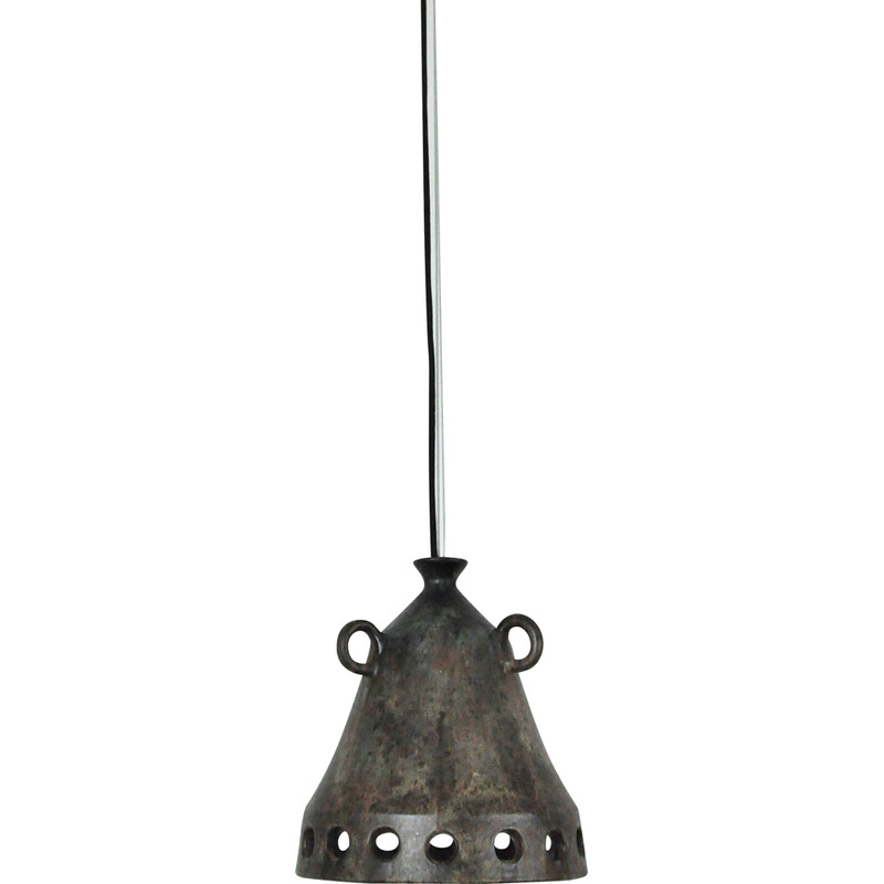 Vintage ceramic pendant lamp by Etienne van Wonterghem