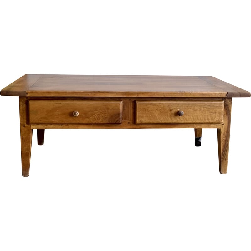 Vintage solid wood coffee table