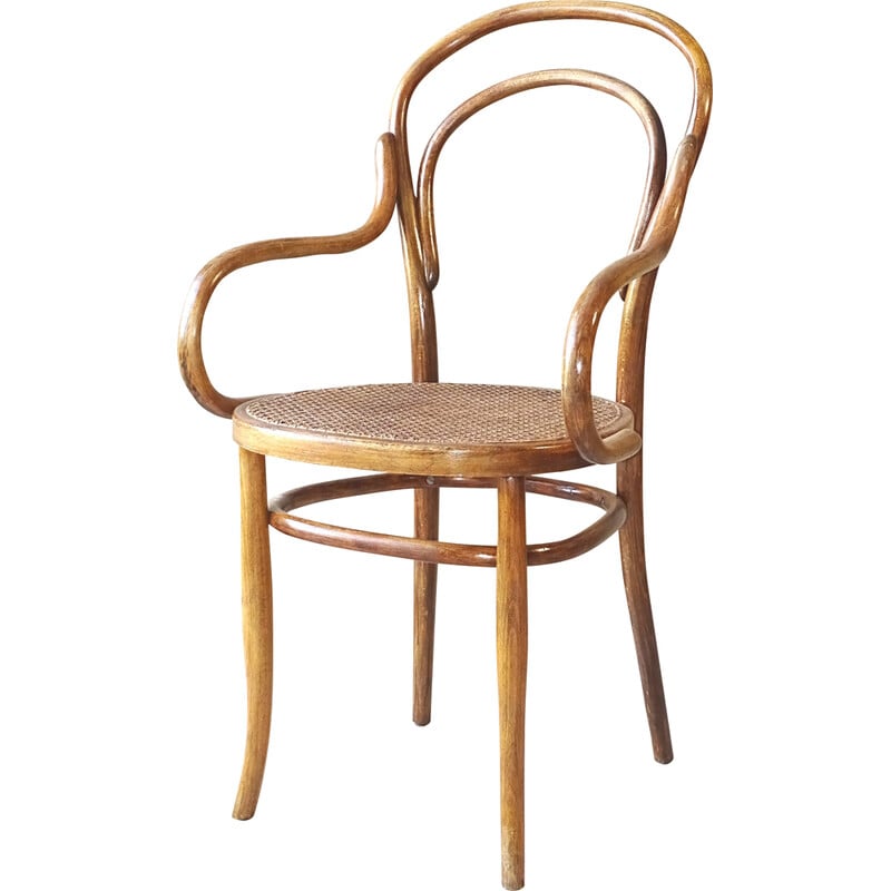Vintage Bistro-Sessel Nr. 14 aus Bugholz von Ungvar, 1905