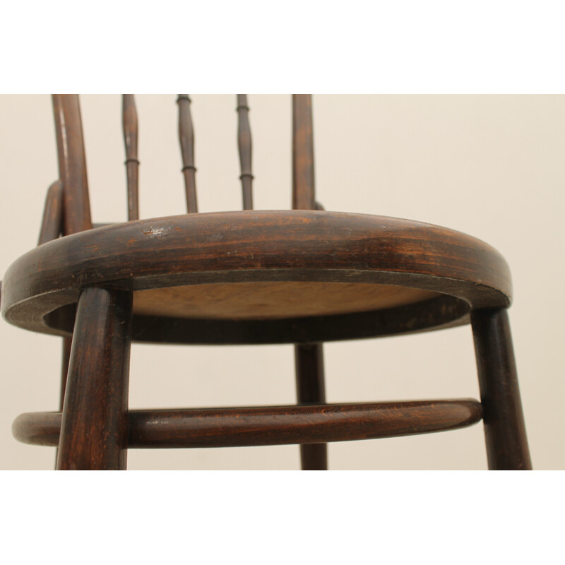 Vintage beech wood chair by Thonet, Czechoslovakia 1930s