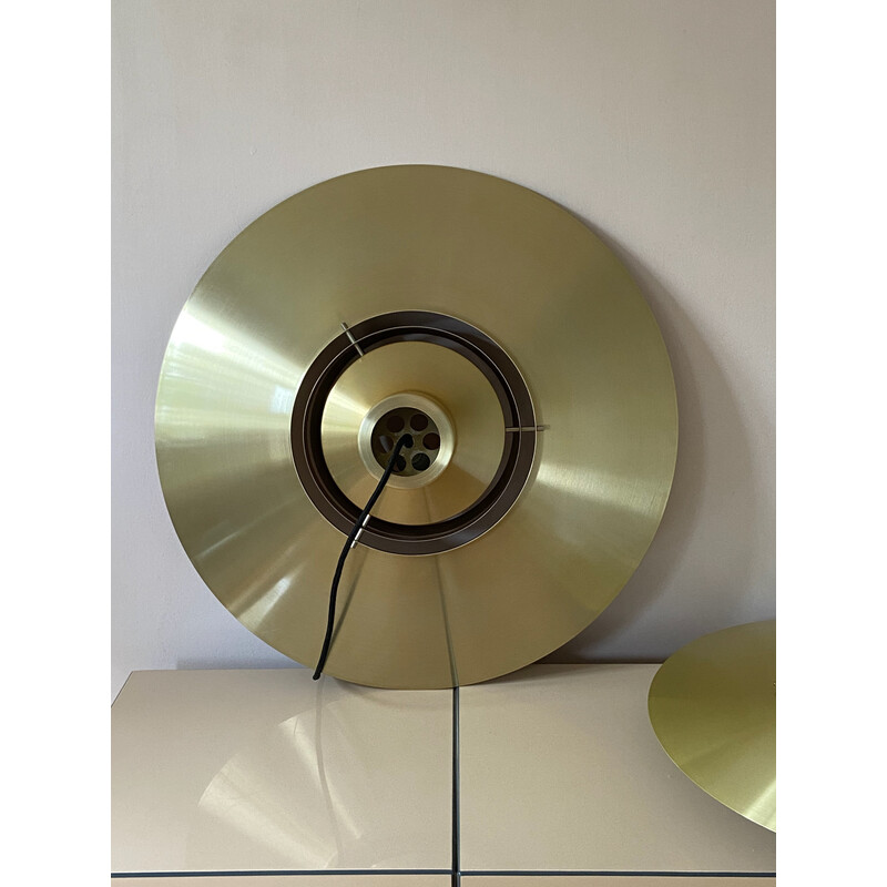 Vintage brass pendant lamp by Preben Fabricius and Jørgen Kastholm for Nordisk Solar