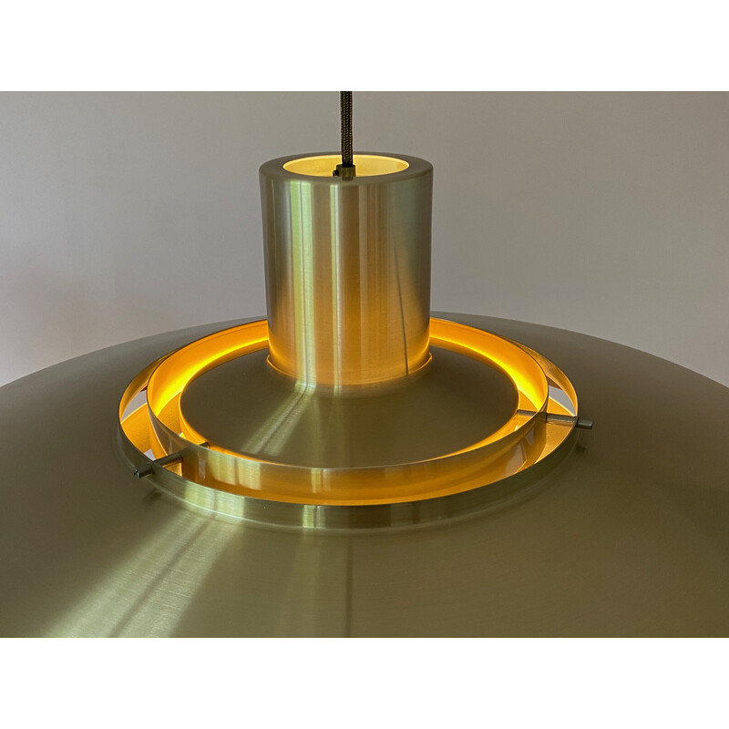 Vintage brass pendant lamp by Preben Fabricius and Jørgen Kastholm for Nordisk Solar