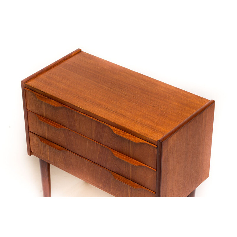 Small Danish teak chest of drawers - 1960s
