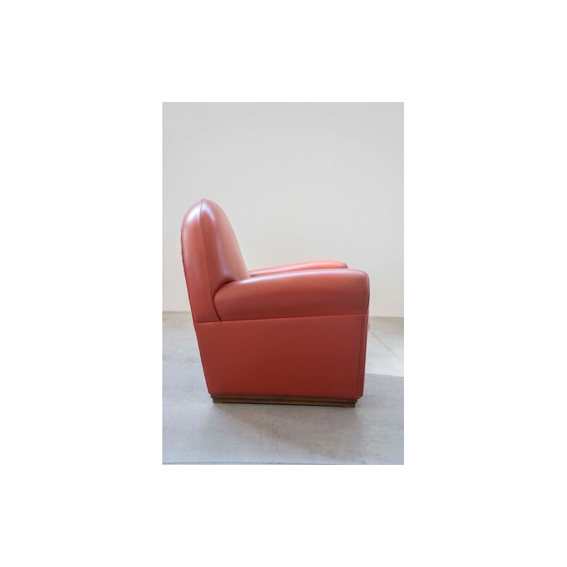 Vintage Frau leren fauteuil, 1980-1990