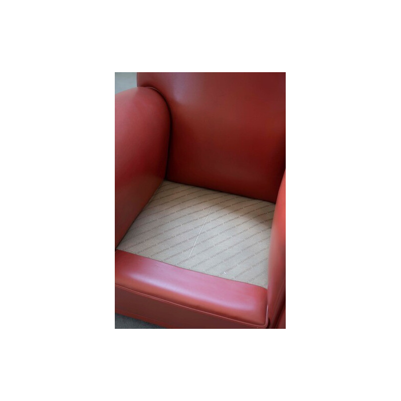 Vintage Frau leren fauteuil, 1980-1990